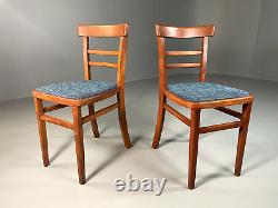 EB6312 Two Vintage Kitchen Dining Chairs Beech Bentwood Retro MCM MDIN