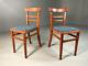 Eb6312 Two Vintage Kitchen Dining Chairs Beech Bentwood Retro Mcm Mdin