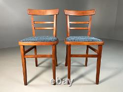 EB6312 Two Vintage Kitchen Dining Chairs Beech Bentwood Retro MCM MDIN