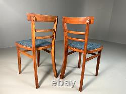 EB6312 Two Vintage Kitchen Dining Chairs Beech Bentwood Retro MCM MDIN