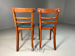 EB6312 Two Vintage Kitchen Dining Chairs Beech Bentwood Retro MCM MDIN