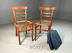 EB6312 Two Vintage Kitchen Dining Chairs Beech Bentwood Retro MCM MDIN