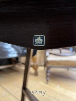 Ercol Elm Drop Leaf Dining Table / Vintage Retro Extending Round Kitchen Table