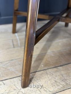 Ercol Elm Drop Leaf Dining Table / Vintage Retro Extending Round Kitchen Table