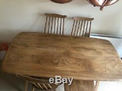 Ercol Elm Vintage Dining Table and 4 Chairs