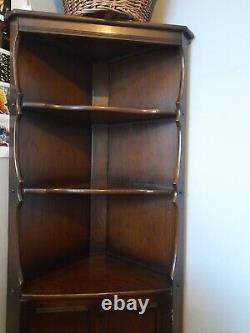 Ercol Vintage Dark Elm Corner Cabinet Display Unit Excellent condition for age