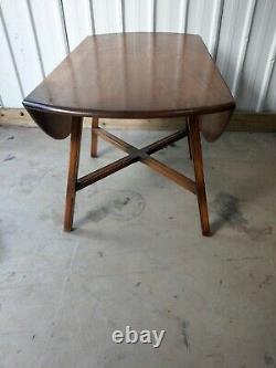 Ercol Vintage Retro Drop Leaf Space Saving Extending Dining Kitchen Table #2