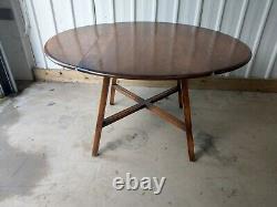 Ercol Vintage Retro Drop Leaf Space Saving Extending Dining Kitchen Table #2