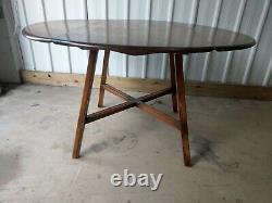 Ercol Vintage Retro Drop Leaf Space Saving Extending Dining Kitchen Table #2