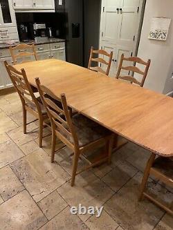 Ercol dinning table and six chairs