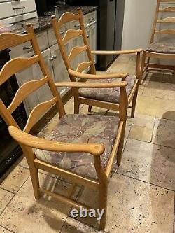 Ercol dinning table and six chairs