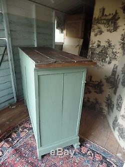 European retro cabinet shabby chic antique vintage shop kitchen utility counter