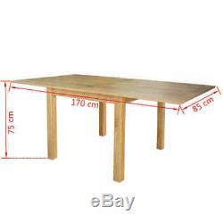 Extendable Solid Wood Drop Leaf Dining Table Oak Seats 4-6 Kitchen Adjustable