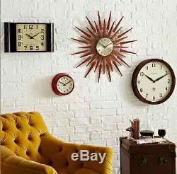 Extra Large Newgate Gold Funky Unusual Chic Retro Vintage Star Modern Wall Clock
