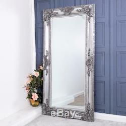 Extra Large Silver Mirror Heavily Ornate Full Length Wall Home 200cm x 100cm