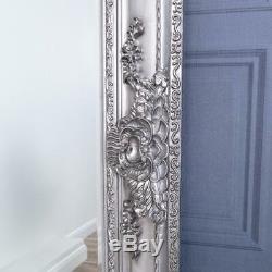 Extra Large Silver Mirror Heavily Ornate Full Length Wall Home 200cm x 100cm