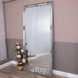 Extra Large Silver Mirror Wall Full Length Ornate French Hallway 200 x 100cm