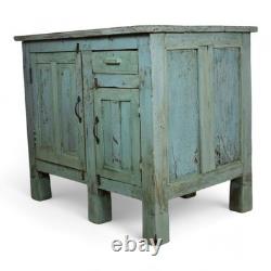 FREE DELIVERY? Vintage Painted Kitchen Island Cupboard Cabinet