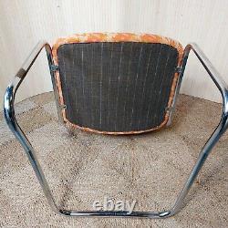 Fab Vintage Retro 1970s Chrome Cesca Style Cantilever Dining Chair Orange