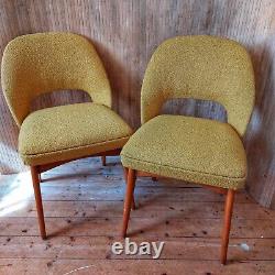 Fab Vintage Retro Mid Century Beech Ben Dining Kitchen Chair Yellow- 1 Left