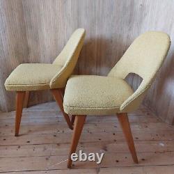 Fab Vintage Retro Mid Century Beech Ben Dining Kitchen Chair Yellow- 1 Left