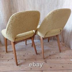 Fab Vintage Retro Mid Century Beech Ben Dining Kitchen Chair Yellow- 1 Left