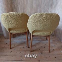 Fab Vintage Retro Mid Century Beech Ben Dining Kitchen Chair Yellow- 1 Left