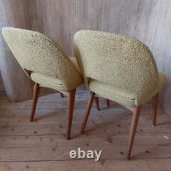 Fab Vintage Retro Mid Century Beech Ben Dining Kitchen Chair Yellow- 1 Left