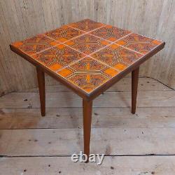 Fab Vintage Retro Mid Century Modern H R Johnson Handmade Small Tiled Table