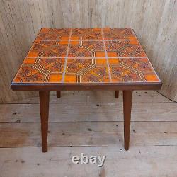 Fab Vintage Retro Mid Century Modern H R Johnson Handmade Small Tiled Table