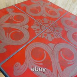 Fab Vintage Retro Mid Century Modern Handmade Small Tiled Table Reclaimed Legs