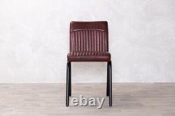 Faux Leather Dining Chair Red Retro Style Chair Kitchen Chair