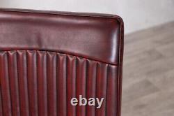 Faux Leather Dining Chair Red Retro Style Chair Kitchen Chair