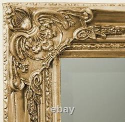 Florence Full Length Gold Ornate Leaner Wall Hanging Mirror 163cm x 72cm