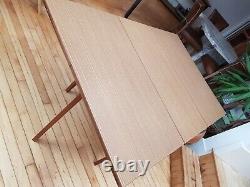 Folding table Vintage old dining Formica Wood Retro Gate leg Drop Leaf KItchen