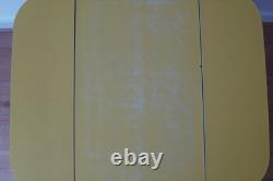 Formica Drop Leaf Dining Table Yellow Vintage 1960's