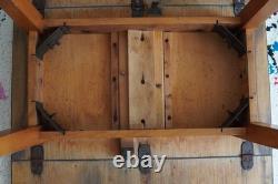 Formica Drop Leaf Dining Table Yellow Vintage 1960's