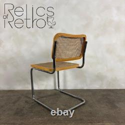 Four Marcel Breuer Cesca Brass Dining Chairs Mid Century Vintage Retro MCM