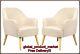 French Style Armchair Set Of 2 Vintage Retro Chairs Living Room Home Relax Seats