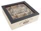 French Vintage Style Wooden Tea Bag Box Nine Storage Compartments Caddy