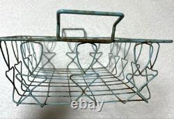 French Vintage Wire Basket 21.5cm x 30.5cm Small Retro Kitchen Basket