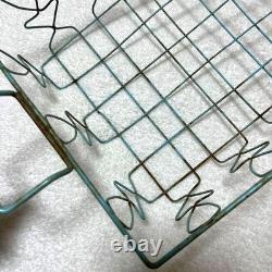 French Vintage Wire Basket 21.5cm x 30.5cm Small Retro Kitchen Basket