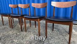 G Plan 4 Chairs by Ib Kofod Larsen Vintage Retro Mid Century FREE DELIVERY