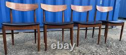 G Plan 4 Chairs by Ib Kofod Larsen Vintage Retro Mid Century FREE DELIVERY