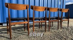 G Plan 4 Chairs by Ib Kofod Larsen Vintage Retro Mid Century FREE DELIVERY