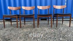 G Plan 4 Chairs by Ib Kofod Larsen Vintage Retro Mid Century FREE DELIVERY