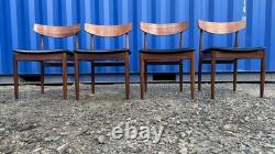 G Plan 4 Chairs by Ib Kofod Larsen Vintage Retro Mid Century FREE DELIVERY