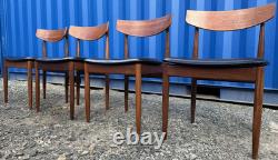 G Plan 4 Chairs by Ib Kofod Larsen Vintage Retro Mid Century FREE DELIVERY