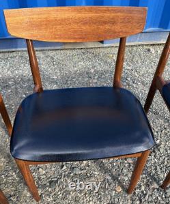 G Plan 4 Chairs by Ib Kofod Larsen Vintage Retro Mid Century FREE DELIVERY
