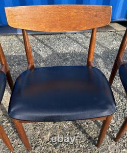 G Plan 4 Chairs by Ib Kofod Larsen Vintage Retro Mid Century FREE DELIVERY